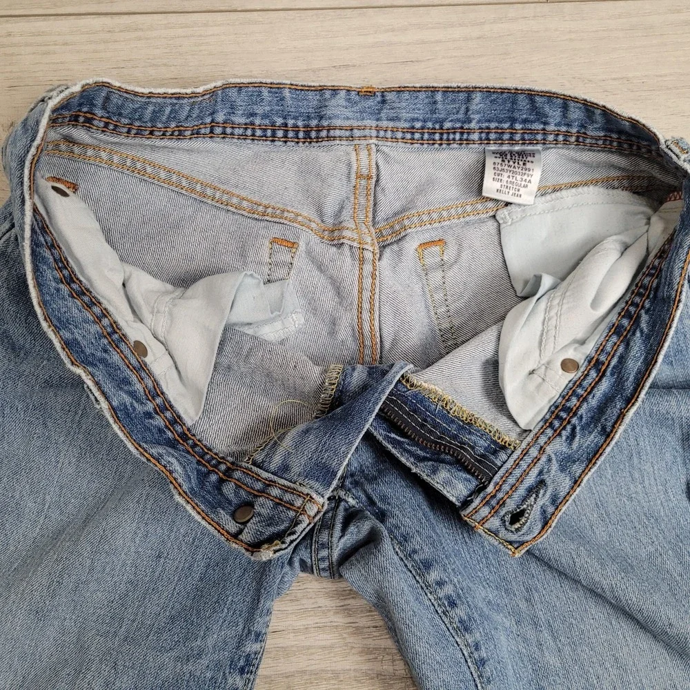 👖Polo‎ Ralph Lauren Stretch Kelly Jean Womens 6/Reg Bootcut Distressed Western